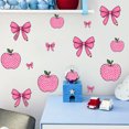 thumbnail image 4 of Pegatinas Apple and Bow Wall - Pack de 2 calcomanías impermeables de vinilo para decoración de ventanas y fiestas, 4 of 8