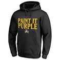 thumbnail image 2 of Men's Black ECU Pirates Paint It Purple Pullover Hoodie, 2 of 3