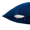 thumbnail image 2 of Modway Enhance 24" Square Performance Velvet Throw Pillow in Navy, 2 of 7