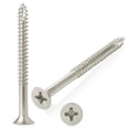 thumbnail image 5 of Cauldham Satin Nickel Wood Screws #9 x 2-1/4 Inch for Door Hinges - 25 pack, 5 of 7