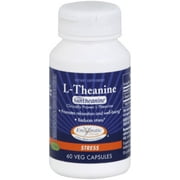 Enzymatic Therapy L-Theanine Vegetarian Capsules 60 ea (Pack of 2)