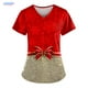 thumbnail image 1 of Blusas de Navidad para mujer, con bolsillos, de manga corta, con cuello en V, estampadas, para lactancia, tallas grandes, S-5XL, para verano, 1 of 5