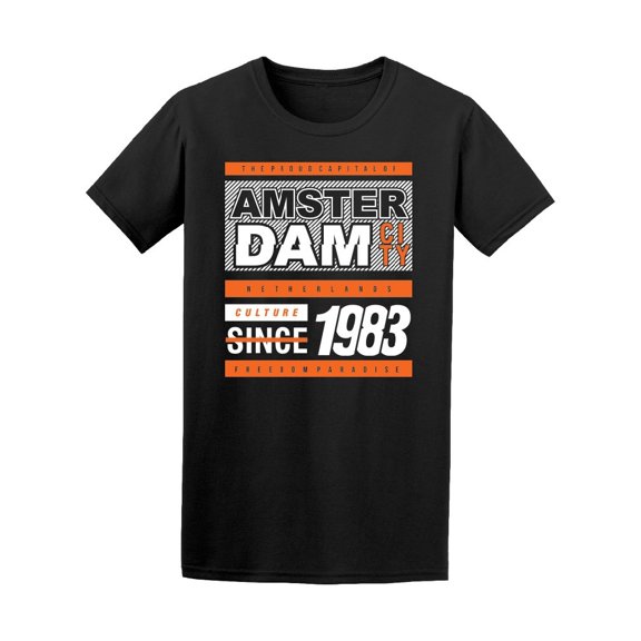 Amsterdam City Culrute Vintage Tee Men's -Image by Shutterstock