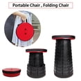 thumbnail image 1 of Retractable Stool Folding Chiar Outdoor Portable Stool Folding Chair Camping Stool Convenient Fishing Foldable plastic stoolLight GrayChina He Qiyong unisex, 1 of 1