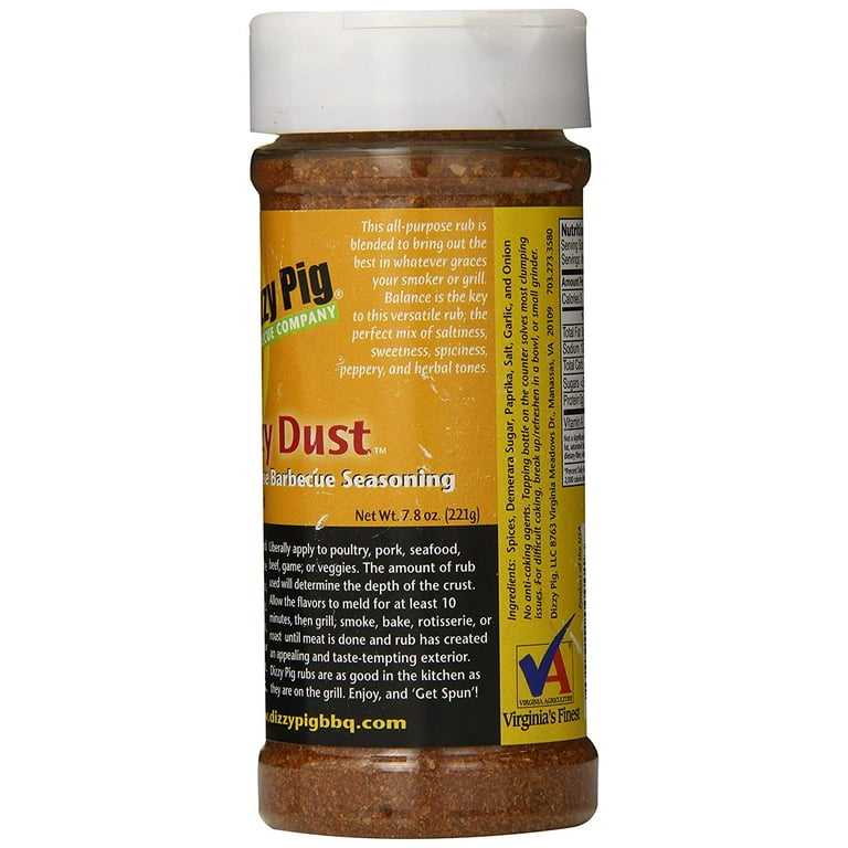 Dizzy Pig Dizzy Dust BBQ Seasoning - 8 oz jar