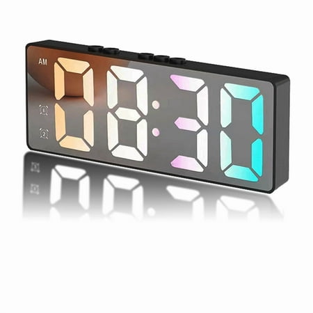 Colorful Alarm Clock for Kids - Digital Alarm Clocks Bedside for Bedroom Home,Gifts for Teenage , LED Display