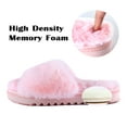 thumbnail image 4 of LORDFON Open Toe Fuzzy Womens Slippers Fluffy House Slippers with Memory Foam, 4 of 6