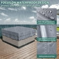 thumbnail image 3 of Waterproof Hot Tub Cover Outdoor Square SPA Hard Cover Protector 81L x 81W x 22H inch, 3 of 7