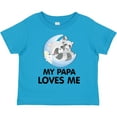 thumbnail image 3 of Inktastic Raccoon My Papa Loves Me Boys or Girls Toddler T-Shirt, 3 of 5