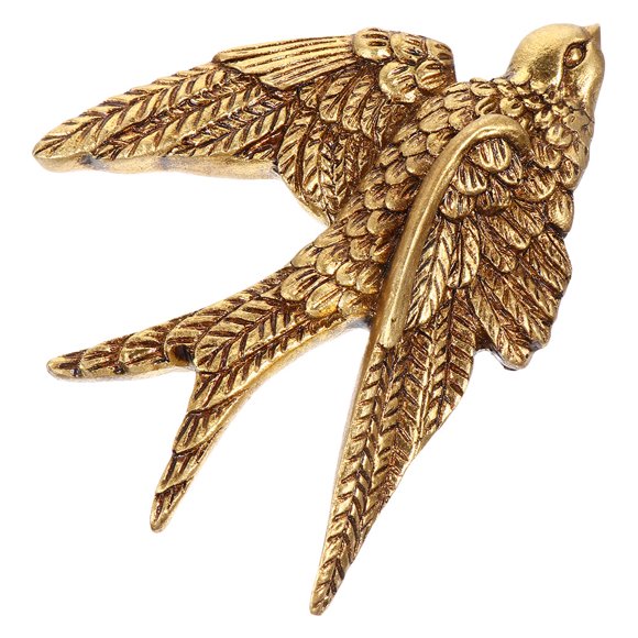 Luxshiny Golden Resin Swallow Wall Art Decoration for Home Ornament Retro Craft