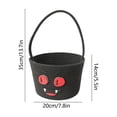 thumbnail image 5 of PLPPYFS Halloween Basket, Woven Cotton Rope Pumpkin Candy Basket, Cute Trick or Treat Bucket with Handle, Small Spooky Bins for Adults, Halloween Decoration Gift Bin Empty, 5 of 6