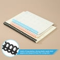 thumbnail image 3 of Uxcell 12mm(1/2") Plastic Spiral Binding Coils, 30 Pcs Binding Spirals 85 Sheet Capacity Binding Spirals for Binding Paper Sheets, Black, 3 of 6