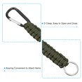 thumbnail image 4 of Uxcell Braided Paracord Lanyard Keychain Paracord Neck Badge Lanyard with Hook Clip and Key Ring Green 6 Pcs, 4 of 6