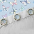 thumbnail image 4 of Feelyou Kawaii Pink Butterfly Blackout Curtains Set of 2 (52x84 Each) for Kids, Cherry Blossoms Floral Window Curtains, Fairy Tale Style Curtains and Drapes, Window Curtains Bedroom Decor, 4 of 6