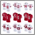 thumbnail image 3 of Rugby Jersey Red Embroidery 85#Kittle 97#BOSA 13#PURDY 23#, 3 of 3
