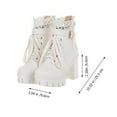 thumbnail image 2 of MLINS  White Comfortable Chunky Heel Boots Formal Occasion Women's, 2 of 8