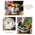 thumbnail image 4 of Metal Colander, Multipurpose Perforated Colander Strainer Vegetable Fruit Kitchen Colander Bowl for Kitchen Food Pasta Noodles, 4 of 7