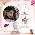 thumbnail image 5 of Rhinestone Western Boots Earrings for Women, Bohemian Cowgirl Cowboy Enamel Hat Boot Earrings for Party Outfits Jewelry Gift (Brown), 5 of 5