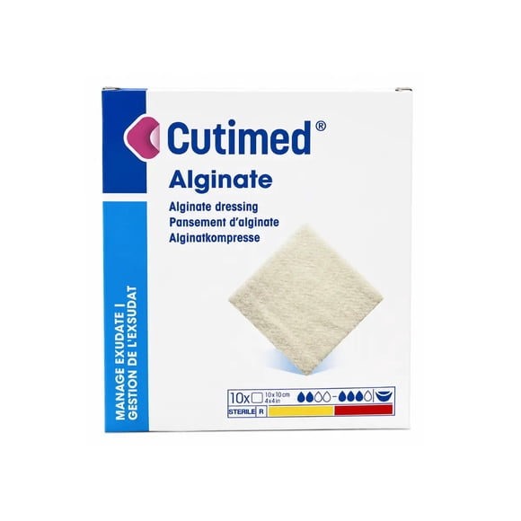 Apósito De Alginato Cutimed Alginate 10x10 cm Caja Con 10