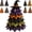 D, variant on DIY Halloween Quilted Fabric Tree Kit 3D Handmade Padded Sewing Craft Decor | Holiday Mantel Decor, Handmade Tabletop Gift for Craft Lovers, Black Cat Pumpkin Witch Design, Charming Patchwork Bundle