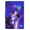 thumbnail image 2 of SaniMore for HD 10 & HD 10 Plus Tablet (11th Generation, 2021 Release) Case, PU Leather Wallet Flip Case Auto Wake/Sleep Card Slots Multiple Viewing Angles Full Wrap Protective Fashion Case, Wolf, 2 of 7