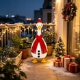 thumbnail image 4 of Sruoe Christmas Porch Goose Outfits, 23 Inch Snowman Porch Goose Clothes, Stick‑Arm Design & Black Button Detail Goose Clothes Dress for Lawn Yard Patio Party Decoration, 4 of 8