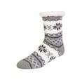 thumbnail image 5 of Women's Christmas Printed Sherpa Lined Cozy Thermal Non-Skid Grip Socks (Assorted 6 PK, Size:9-11), 5 of 8
