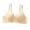 Beige, variant on Plus Size Front Closure Bra for Women Wireless Supportive Soft Stretch Comfort Bra Adjustable Straps Daily Underwear