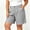 Gray, variant on OGLCCG Plus Size Cotton Linen Shorts for Women Wide Leg Work Golf Shorts with Pockets Outdoor Active Summer Shorts for Women,White