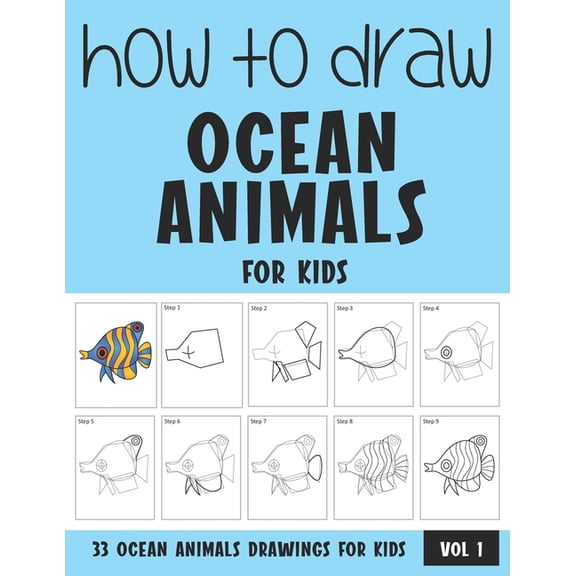How to Draw Ocean Animals for Kids - Vol 1, (Paperback)
