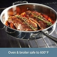 thumbnail image 6 of All-Clad D3 Stainless 3-Ply Bonded Cookware, Fry Pan with Lid, 10 inch, 6 of 13