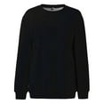 thumbnail image 4 of Haut de sous-Vêtements Thermiques pour Femmes en Liquidation, Chandail à Capuche en Polyester pour Femmes, Chandails en Molleton Col Rond pour Femmes, Hauts Décontractés Tendance à Manches Longues pour Adolescentes, Chandail en Molleton Col Rond, Vêtements, Tenues 2024, 4 of 5