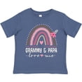 thumbnail image 3 of Inktastic Grammy and Papa Love Me Rainbow Girls Toddler T-Shirt, 3 of 5