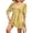 Yellow And White Daisy, variant on WIHOLL Flowy Dresses for Women Cute Floral Print 3/4 Length Sleeve Midi Dress Lightweight Casual Beach Vacation Sundresses with Pockets