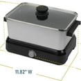 thumbnail image 3 of Versatility Slow Cooker Large Capacity Non-stick Cooking Vessel & Variable Temperature Heating Base Includes Travel Lid and Storage Bag, Range and Oven- Cooking Pot, 3 of 5