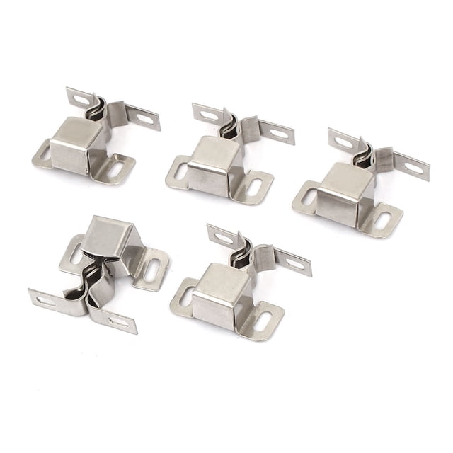 Ganchos de acero inoxidable para puerta de armario de muebles Unique Bargains, tono plateado, 5 piezas