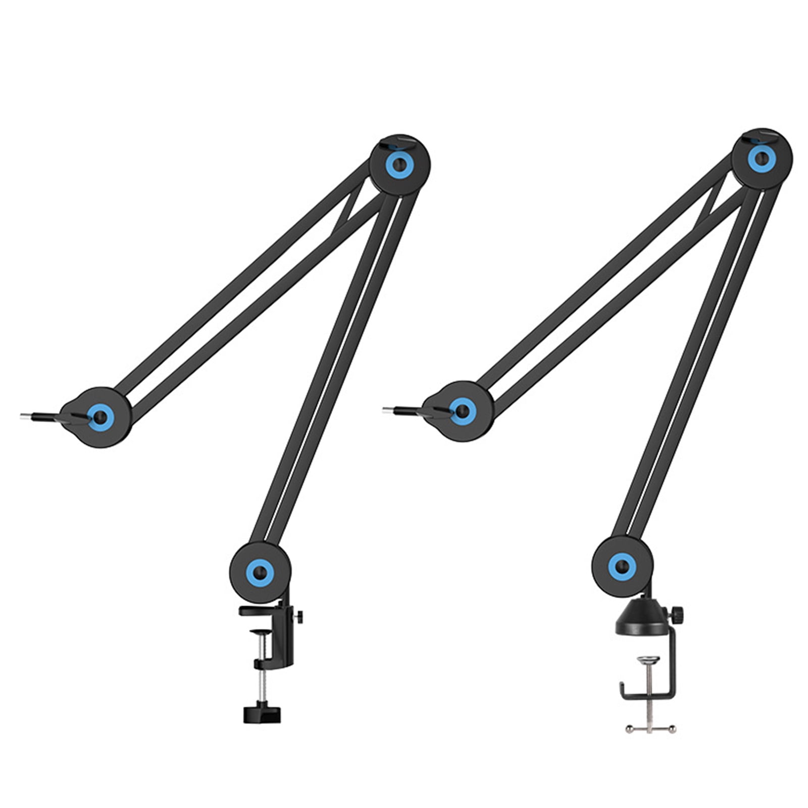 1/4 Thread Mic Suspension Scissor Boom Stand With 360Degree Rotating Base Adjustable Arm For Podcasting Recording Studio
