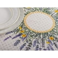 thumbnail image 3 of Maison d' Hermine Fanny Lavender 100% Cotton Tablecloth for Kitchen Dining | Tabletop | Decoration | Parties | Weddings | Spring/Summer (Round, 69 Inch)., 3 of 5