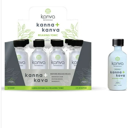 Kanva Focus + Flow Botanical Tonic (pack Of 12) Fast Priority Shipping