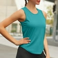 thumbnail image 2 of Timegard Athletic Tops for Women Sleeveless Round Neck Tops Breathable Loose Workout Running Tank Tops, 2 of 5