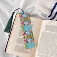 thumbnail image 4 of Kdxio Tropical Jungle Flamingo Print Metal Tassel Bookmarks,Perfect Gift for Art Lovers and Bookworms Metal Bookmarks for Women, 4 of 8