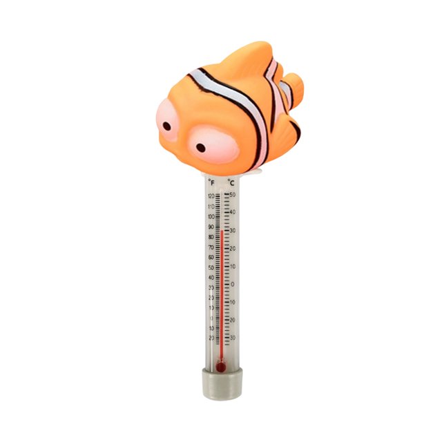 Dsscvnef Floating Pool Water Temperature Meter Easy Read Gauge Cartoon Animals Design Versatile Use for Spa Bathtub Lake Shower Accurate
