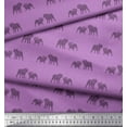 thumbnail image 2 of Soimoi Moss Georgette Fabric Bull Dog Print Fabric by Yard 42 Inch Wide, 2 of 3