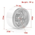 thumbnail image 2 of Aluminum Alloy Wheel Rim Beadlock Wheel Rims Hub 4pcs Replacement for 1/10 TRX4 Axial SCX10 90046 SCX10 III AXI03007 AXI03003 RC Car, 2 of 7