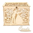 thumbnail image 1 of PENGXIANG Wooden Wedding Card Box Business Card Boxes Party Favor Decor (JM01367), 1 of 9