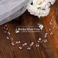 thumbnail image 4 of Bride Rhinestone Wedding Hair Vine Crystal Hair Piece Bridal Headpiece Hair Accessories for Women and Girls HV190, 4 of 4