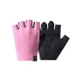thumbnail image 2 of Guantes de fitness de media punta transpirables con palma antideslizante, muñeca ajustable, contactos reforzados para ciclismo y entrenamiento en gimnasio, unisex, negro, gris, rosa., 2 of 6