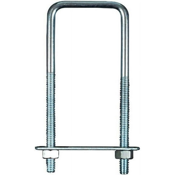 U-bolt Square 0.375 x 4 x 7 in. Zinc Plated