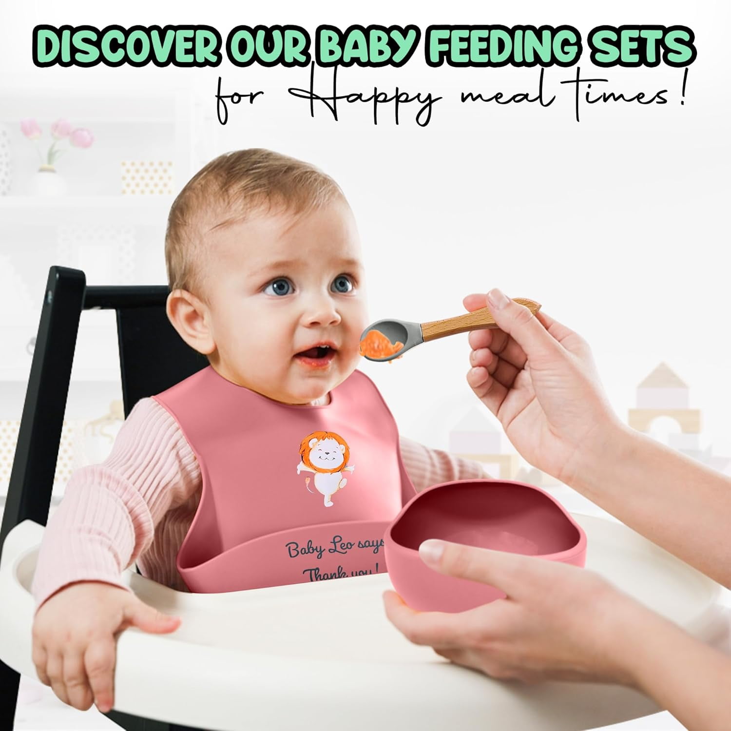 Aha Essentials Pink Baby Feeding Set - 12 Piece Silicone Tableware