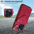 thumbnail image 2 of TECH CIRCLE Wallet Case with Card Holder For iPhone 14 Plus,Rotation Ring Stand PU Leather Shockproof Protective Slim Cover with Shoulder Strap for Women Men for Apple iPhone 14 Plus 6.7" 2022,Red, 2 of 7